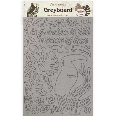 Stamperia Greyboard - Toucan